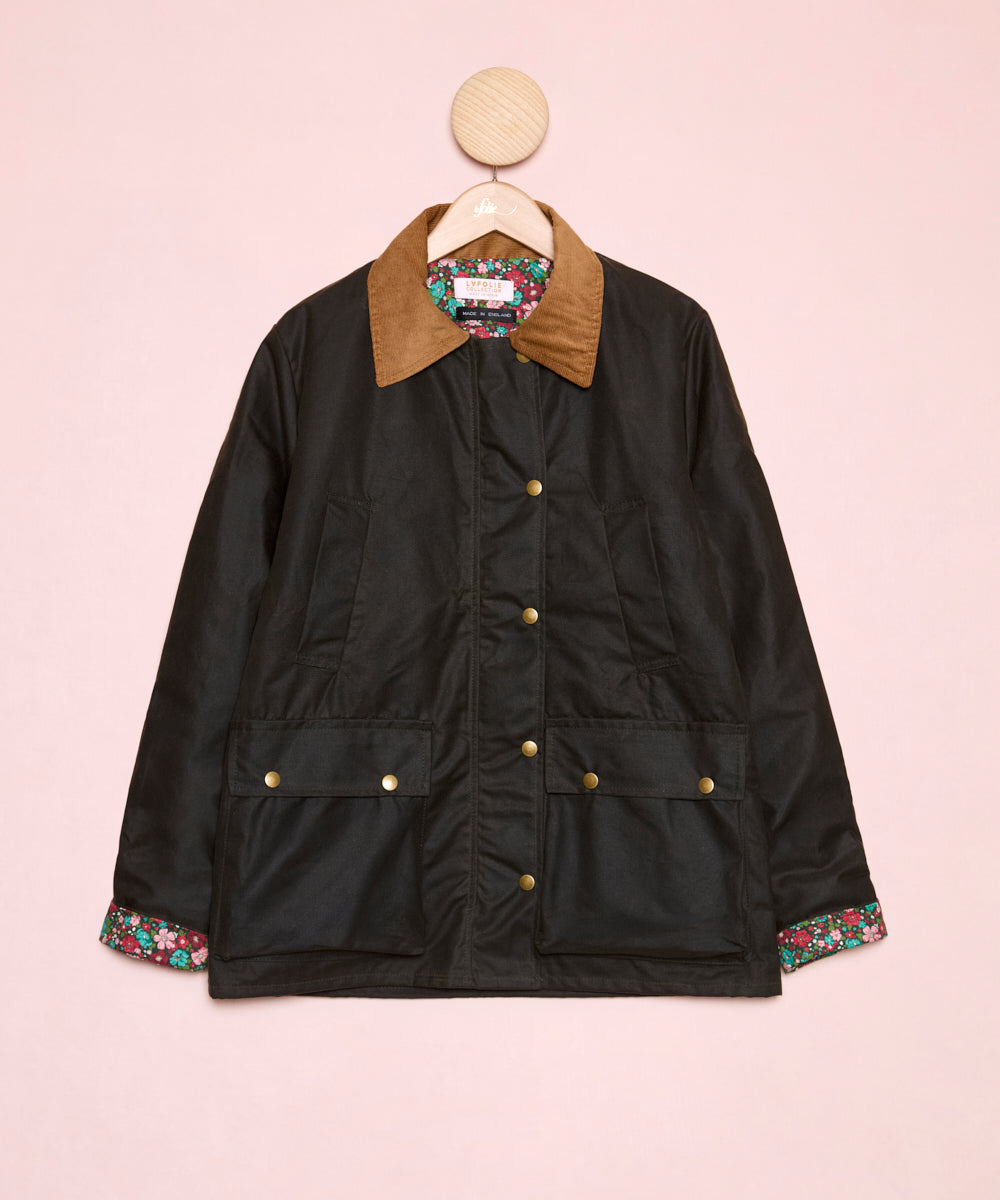 Matilda Green Wax Parka