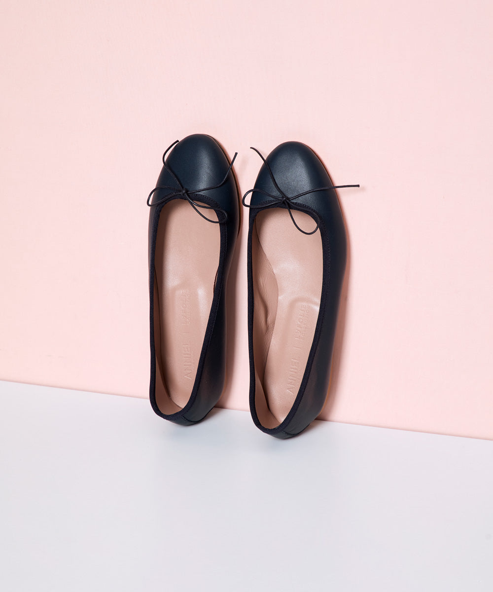 Bailarina Piel Navy