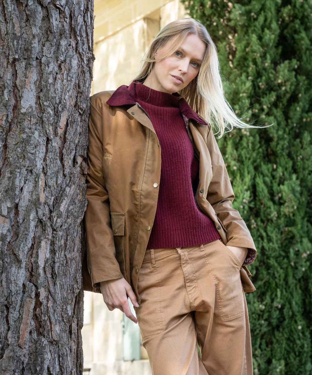 Matilda Camel Wax Parka