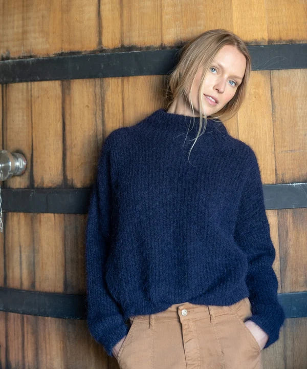 Fontaine Navy Pullover
