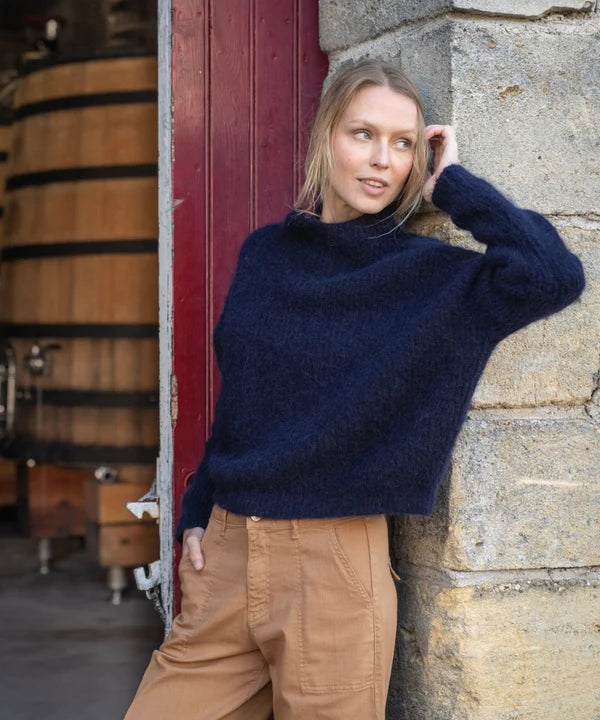 Fontaine Navy Pullover