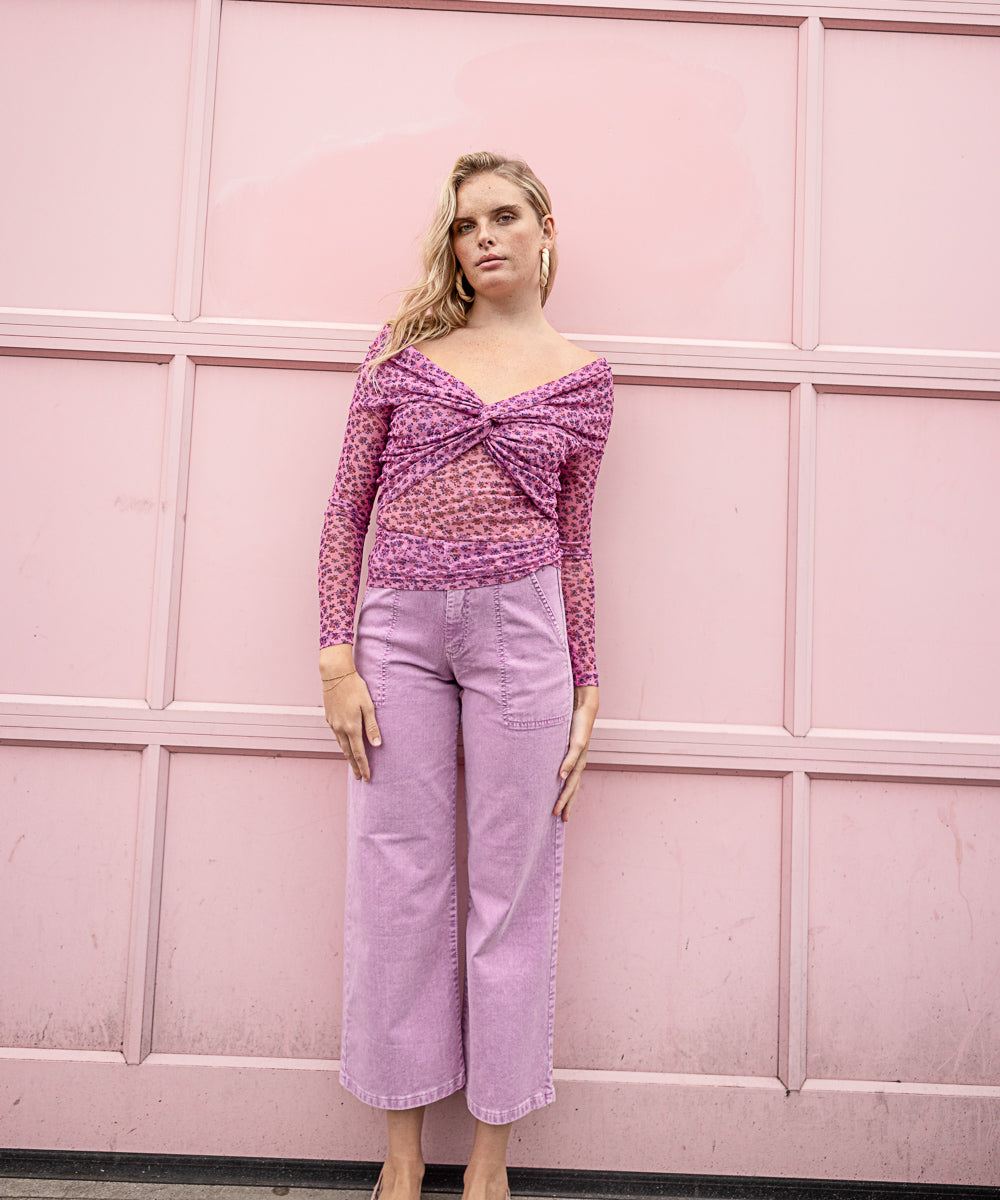 Madeleine Carbonic Jeans Morado